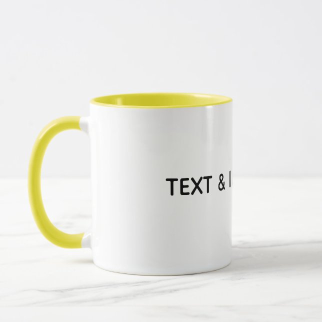 Create Your Own white Mug (Left)