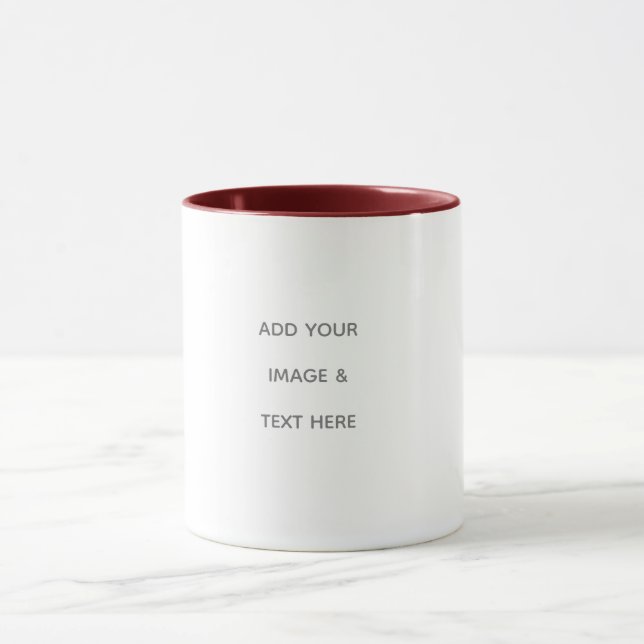 Create Your Own white  Mug (Center)