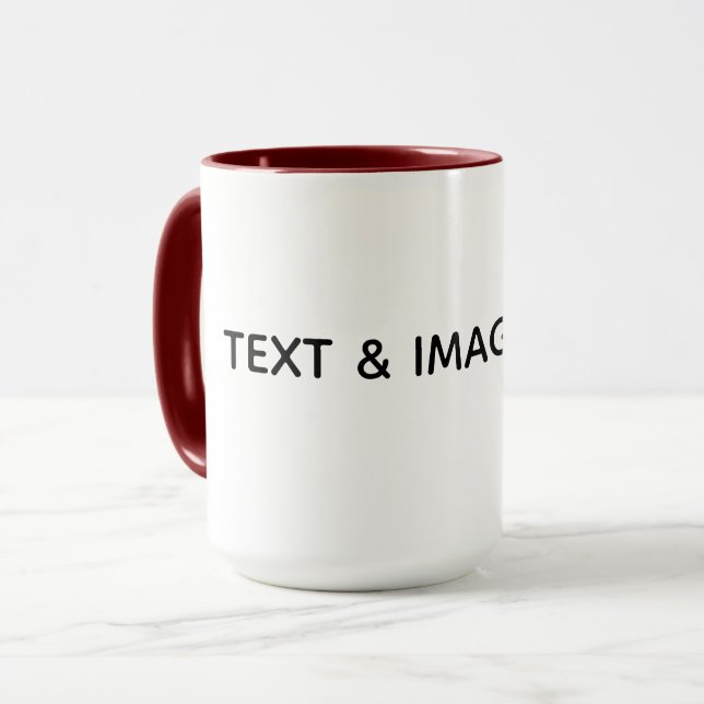 Create Your Own white Mug (Front Left)
