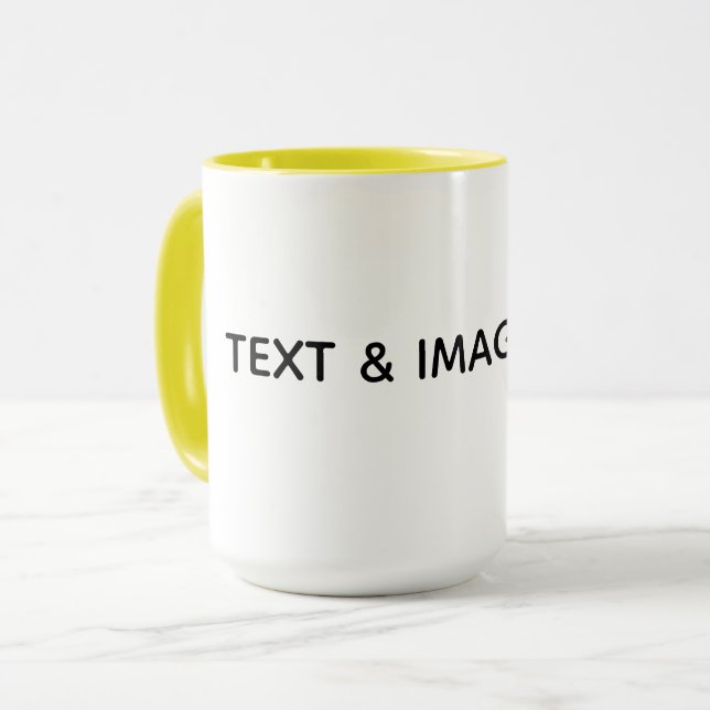 Create Your Own white Mug (Front Left)