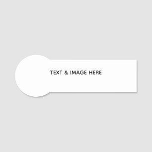 Create Your Own white Name Tag