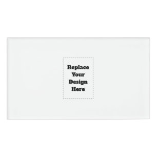 Create Your Own white  Name Tag
