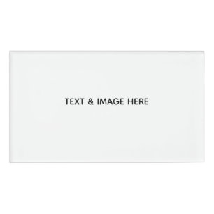 Create Your Own white Name Tag