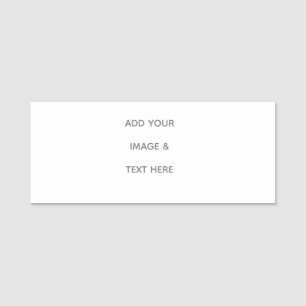 Create Your Own white  Name Tag