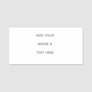 Create Your Own white  Name Tag