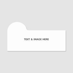 Create Your Own white Name Tag