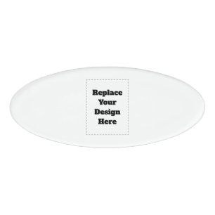 Create Your Own white  Name Tag