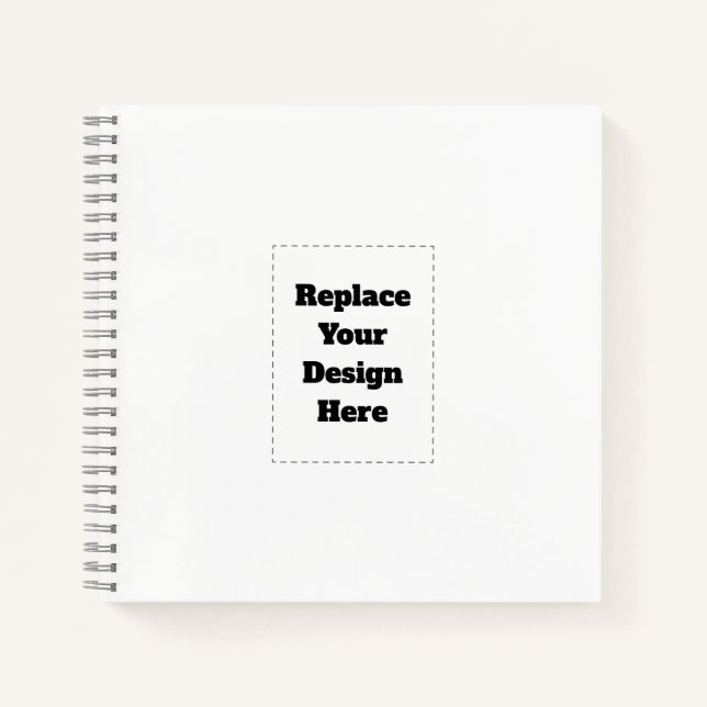 Create Your Own white  Notebook (Front)
