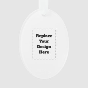 Create Your Own white  Ornament