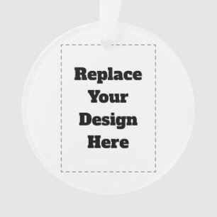 Create Your Own white  Ornament