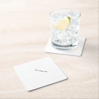 Create Your Own white Paper Coaster