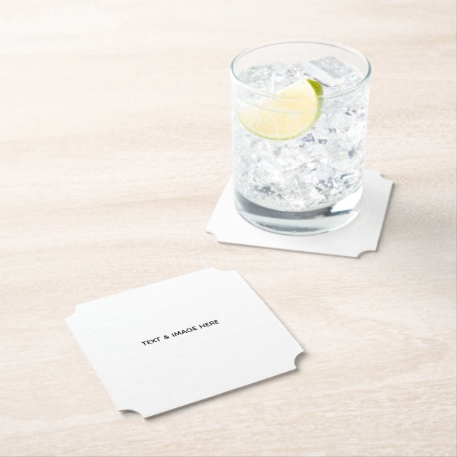 Create Your Own white Paper Coaster (Insitu)