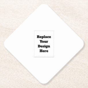 Create Your Own white  Paper Coaster