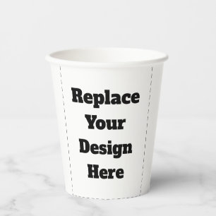 Create Your Own white Paper Cups