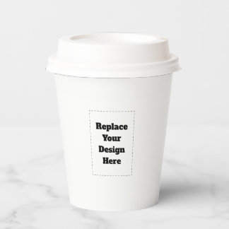 Create Your Own white  Paper Cups