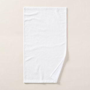 Create your own white personalizable hand towel
