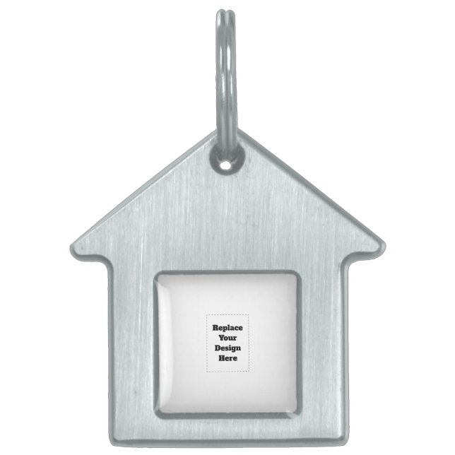 Create Your Own white  Pet ID Tag (Front)
