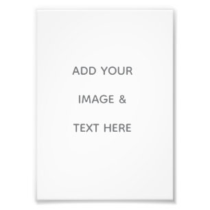Create Your Own white Photo Print