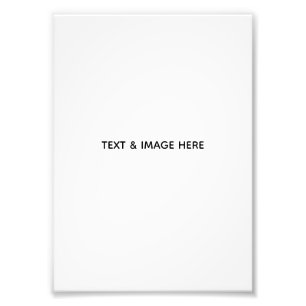 Create Your Own white Photo Print