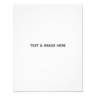 Create Your Own white Photo Print
