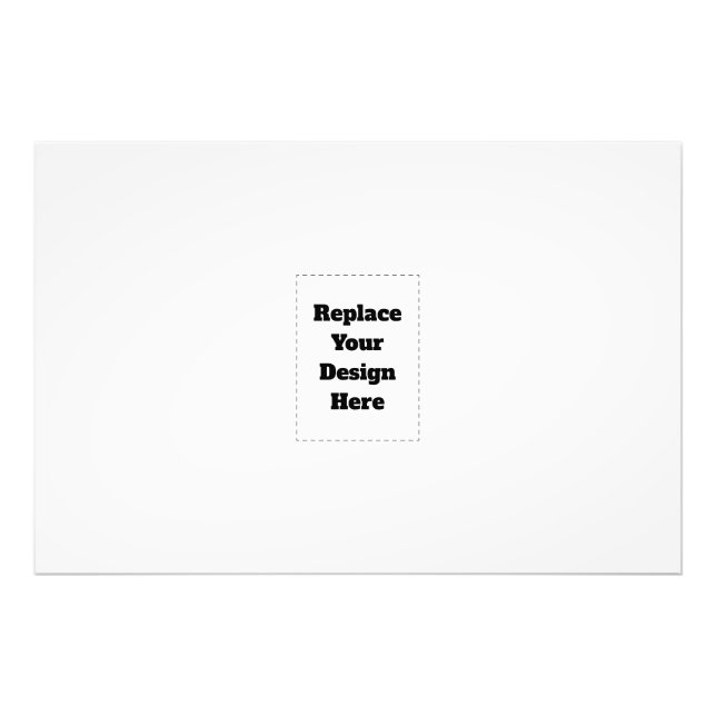 Create Your Own white  Photo Print (Front)