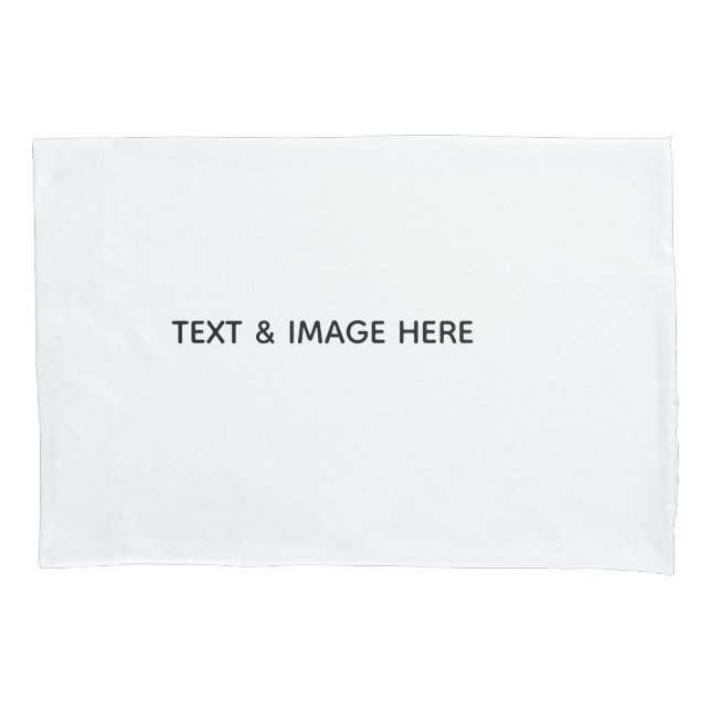 Create Your Own white Pillowcase (Front)