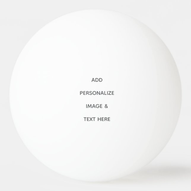 Create Your Own white  Ping Pong Ball (Front)
