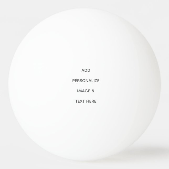 Create Your Own white  Ping Pong Ball (Front)