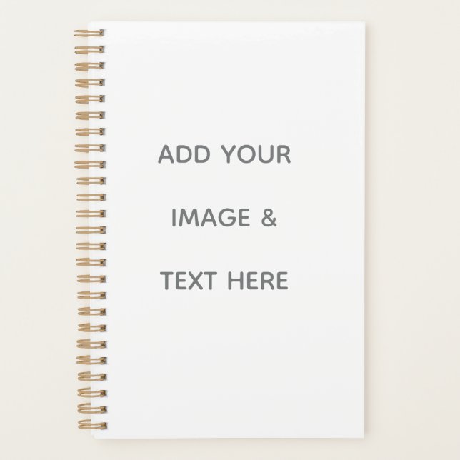 Create Your Own white  Planner (Front)