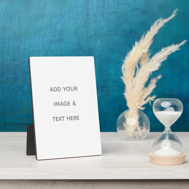 Create Your Own white  Plaque (Side)