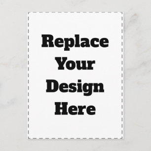 Create Your Own white Postcard