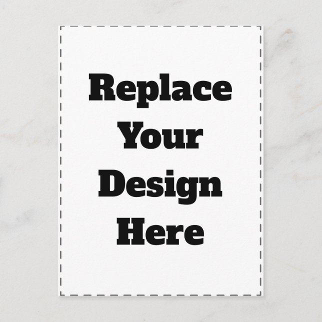 Create Your Own white  Postcard (Front)