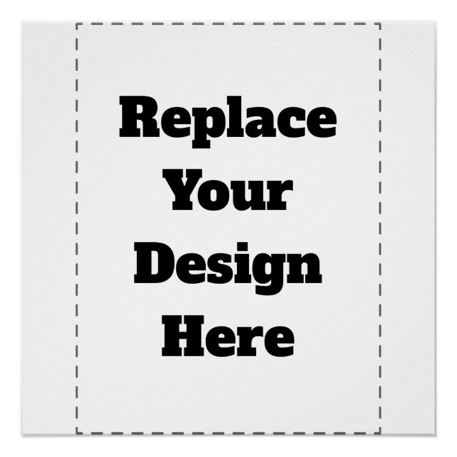 Create Your Own white  Poster (Front)