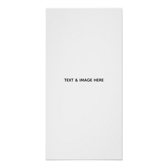 Create Your Own white Poster (Front)