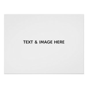 Create Your Own white Poster