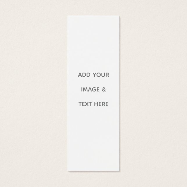 Create Your Own white Profile Card (Front)