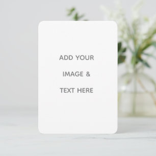 Create Your Own white RSVP Card