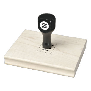 Create Your Own white  Rubber Stamp
