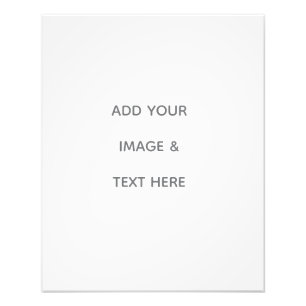 Create Your Own white Save The Date Photo Print