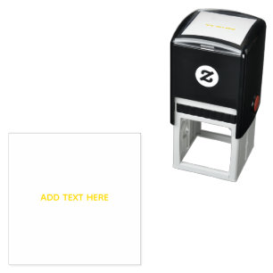 Create Your Own White Self-inking Stamp