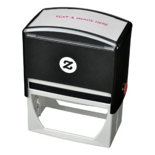 Create Your Own white Self-inking Stamp