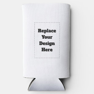 Create Your Own white  Seltzer Can Cooler