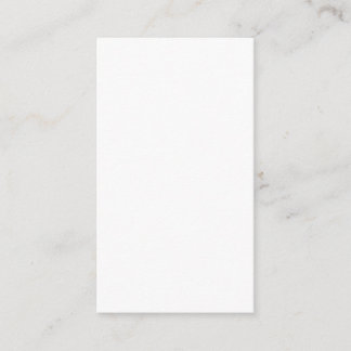 Create Your Own white simple Business Card