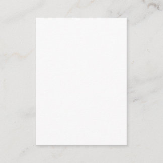 Create Your Own white simple Calling Card