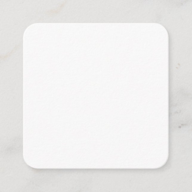 Create Your Own white simple Calling Card (Front)