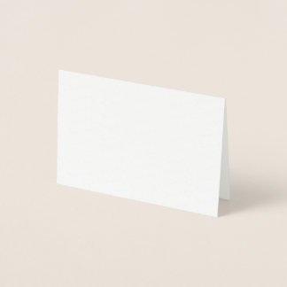 Create Your Own White Simple Foil Card