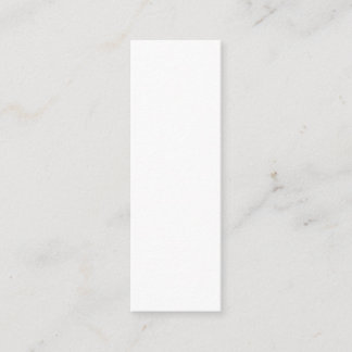 Create Your Own white simple Mini Business Card