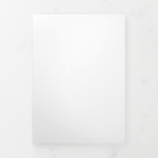 Create Your Own white simple Tri-Fold Holiday Card