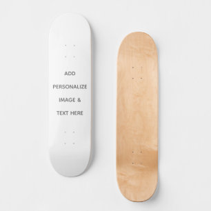 Create Your Own white Skateboard