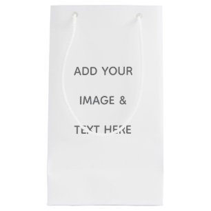 Create Your Own white  Small Gift Bag